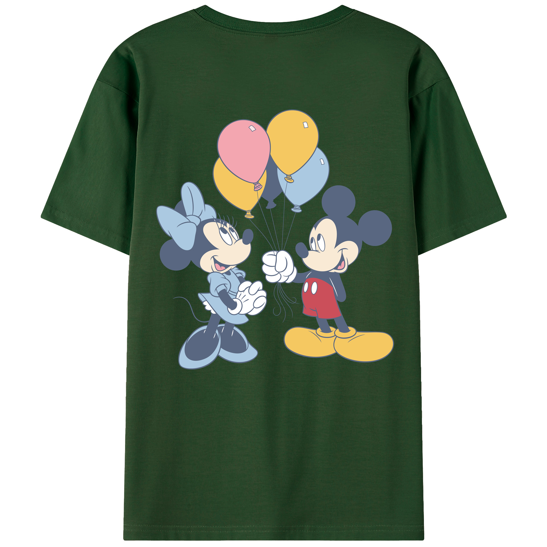 （画像用） ミッキーマウス Mickey Mouse 綿100％半袖Tシャツ（背面プリント）